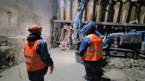 Укрепление основания плитного фундамента